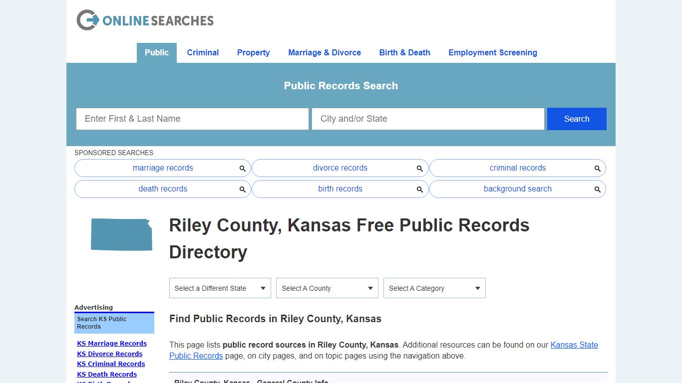 Riley County, Kansas Public Records Directory